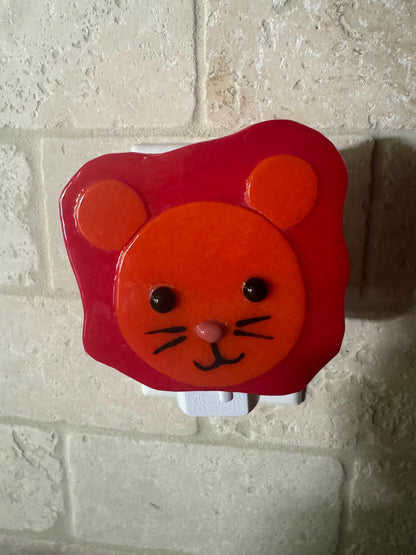 Fused Glass Lion Night Light – SHIRLEY'S FLOWERS & SWEETS, Nashua NH