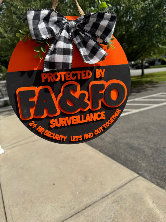 FA&FO Orange Sign – SHIRLEY'S FLOWERS & SWEETS, Nashua NH