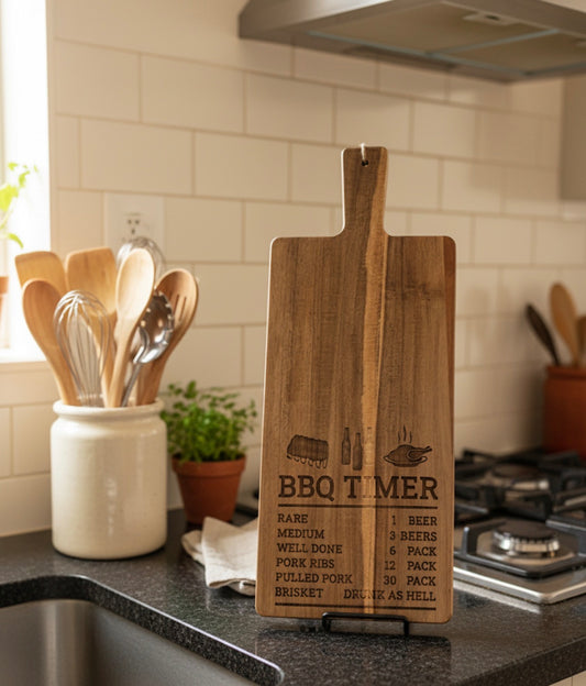 BBQ Timer Cutting Board