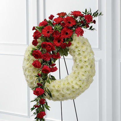 Graceful Tribute Wreath – SHIRLEY'S FLOWERS & SWEETS, Nashua NH
