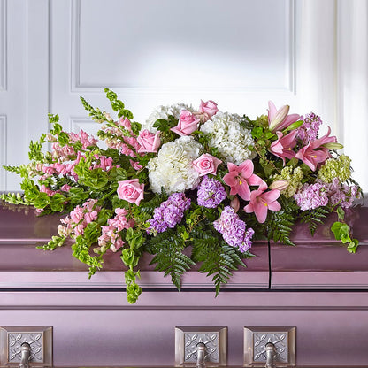 Life's Gratitude Casket Spray – SHIRLEY'S FLOWERS & SWEETS, Nashua NH