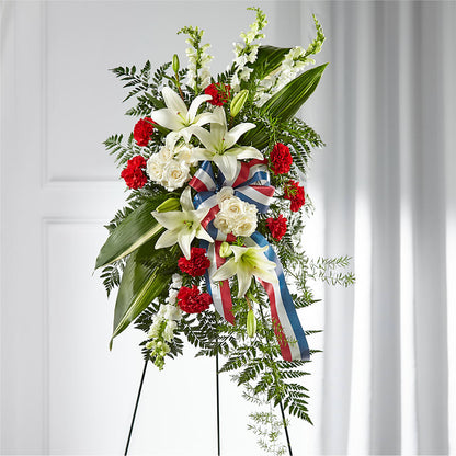 Stars of Life Standing Spray – SHIRLEY'S FLOWERS & SWEETS, Nashua NH