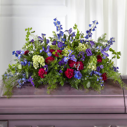Always Treasured Casket Spray – SHIRLEY'S FLOWERS & SWEETS, Nashua NH