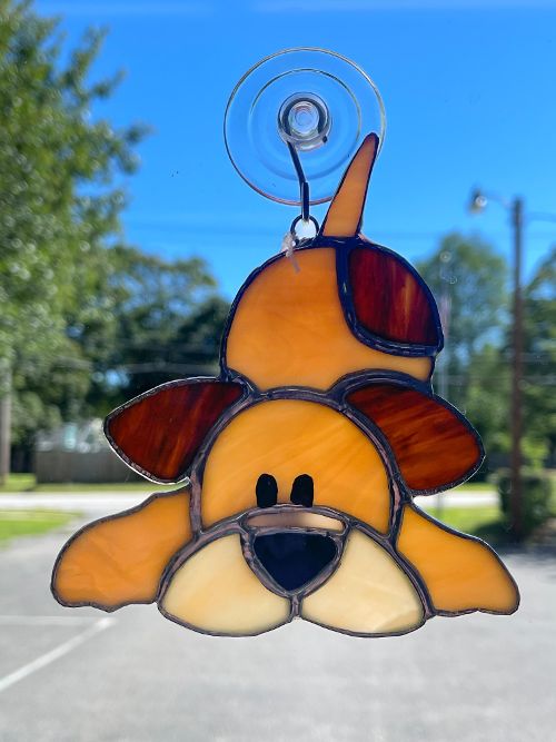 Stained Glass Dog