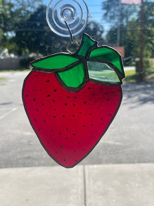 Stained Glass Strawberry