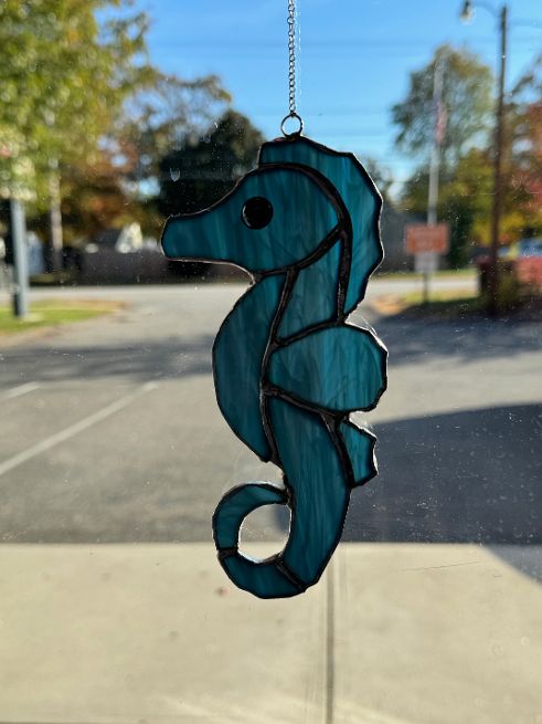 Stained Glass Sea Horse