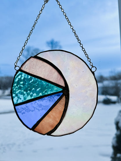 Stained Glass Abstract Moon – SHIRLEY'S FLOWERS & SWEETS, Nashua NH