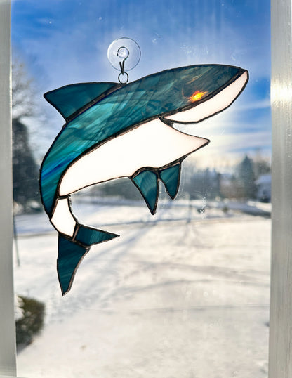 Stained Glass Shark – SHIRLEY'S FLOWERS & SWEETS, Nashua NH