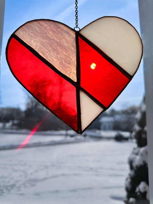 Stained Glass Pattern Heart