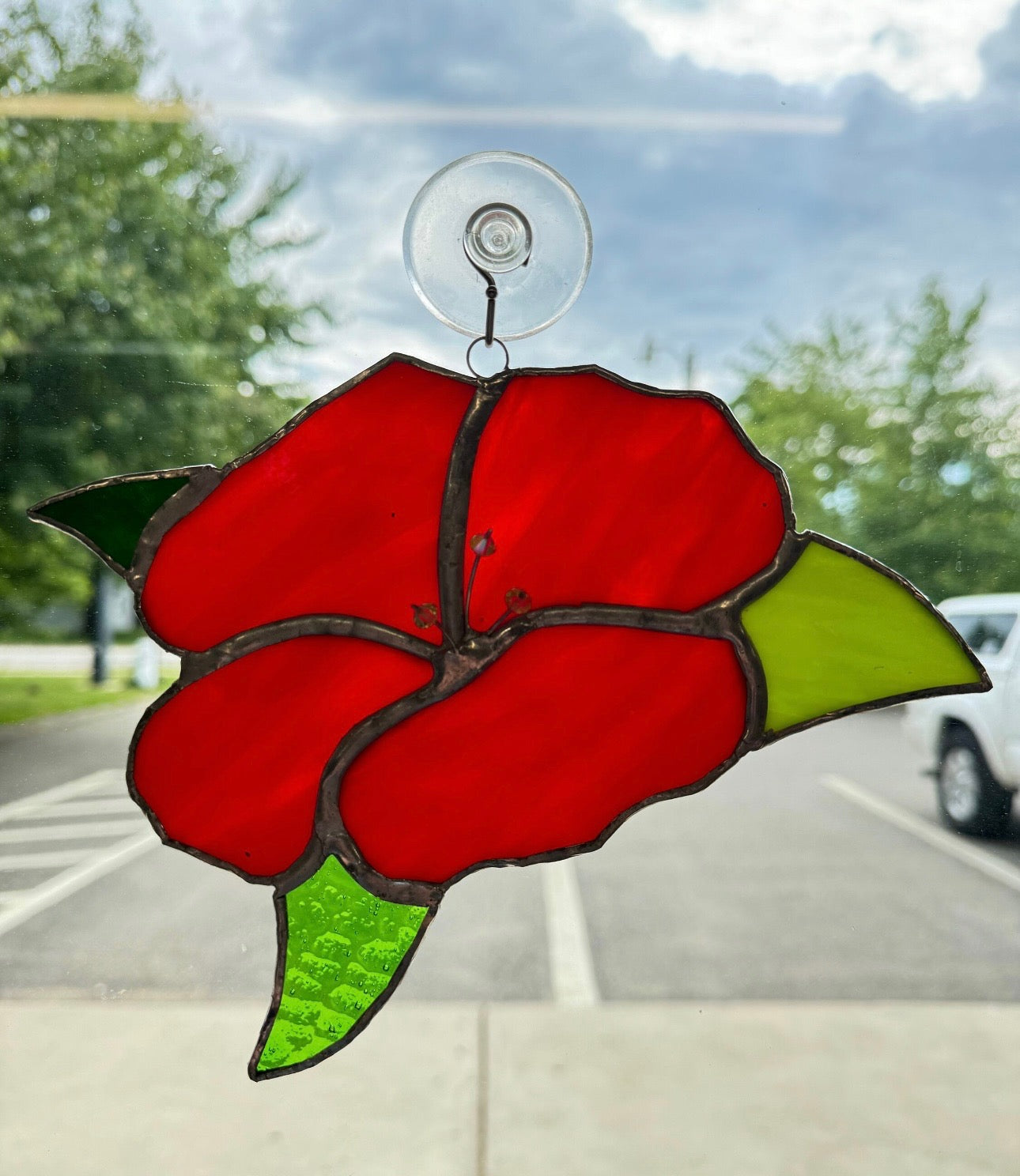 Stained Glass Hibiscus