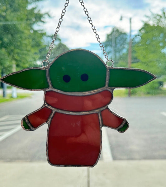 Stained Glass Baby Yoda