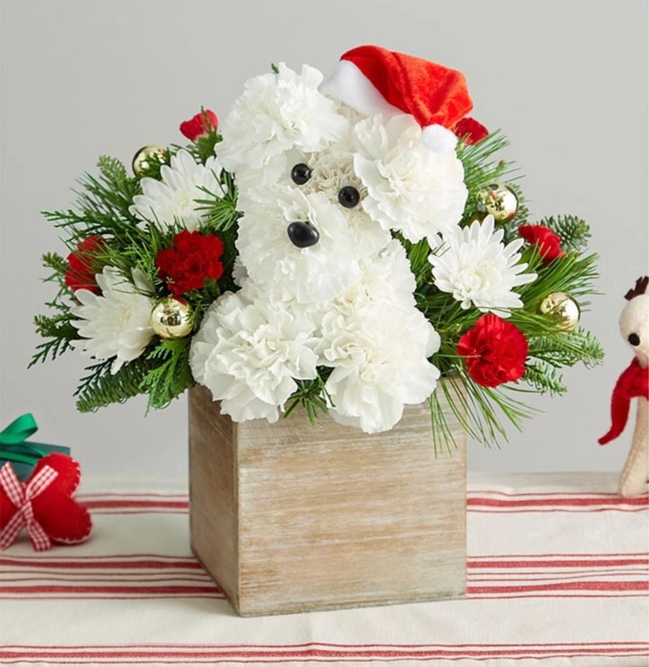 Santa Paws in Wooden Box