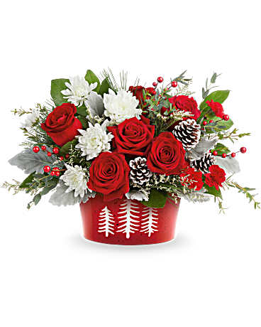 Snowy Pines Centerpiece