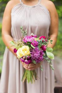 Mixed Pink Bridesmaid Bouquet