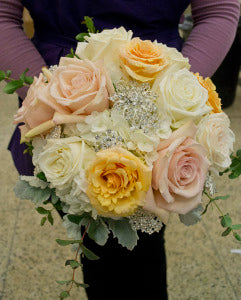 Blush and Bling Bridal Bouquet